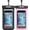 Black & Pink, variant on Waterproof Phone Pouch, IPX8 Waterproof Phone Case for iPhone 17/16/15/14 Pro Max, Cell Phone Dry Bag for Beach & Cruise Essentials, Touch Screen, Lanyard Included, 2 Pack (Fits Up to 8.3”)