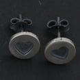thumbnail image 3 of Pendientes Salvador Plata Estampados Hematita Negra, 3 of 9