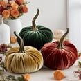 thumbnail image 3 of Christmas Savings Clearance!   3 set of  Pumpkin Decor, 6 inch Halloween Fall Decor Artificial Pumpkin Pillow, Fabric Pumpkins for Thanksgiving Halloween Home Decor Gift on Clearance, 3 of 5