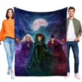 thumbnail image 1 of Abracadabra (Hocus Pocus) anti-pilling, suave, ligera, esponjosa y acogedora de lujo para hogar y cocina – Perfecta para niños y adultos,130X150cm, 1 of 6