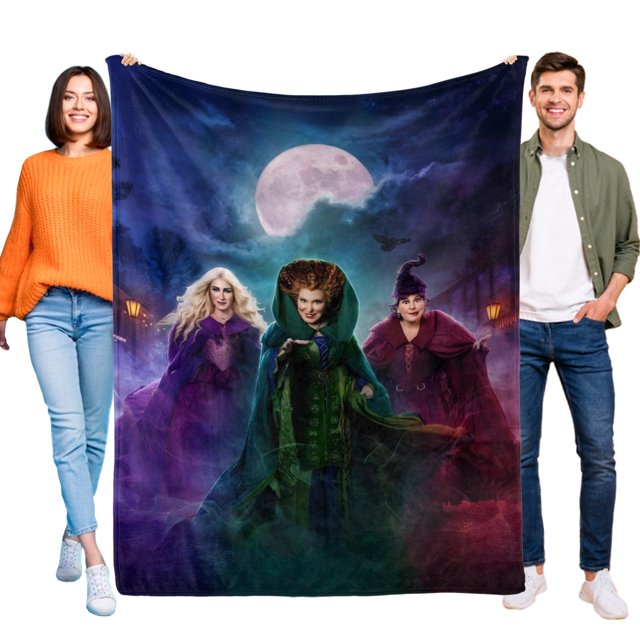 Abracadabra (Hocus Pocus) anti-pilling, suave, ligera, esponjosa y acogedora de lujo para hogar y cocina – Perfecta para niños y adultos,130X150cm