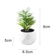 thumbnail image 5 of Mini Fake White Ceramic Potted Succulents Artificial Plants - Faux Succulents Plants for Home , Office Shelf Decorations Artificial Multilayer Succulent Plant Bonsai for Home, 5 of 8