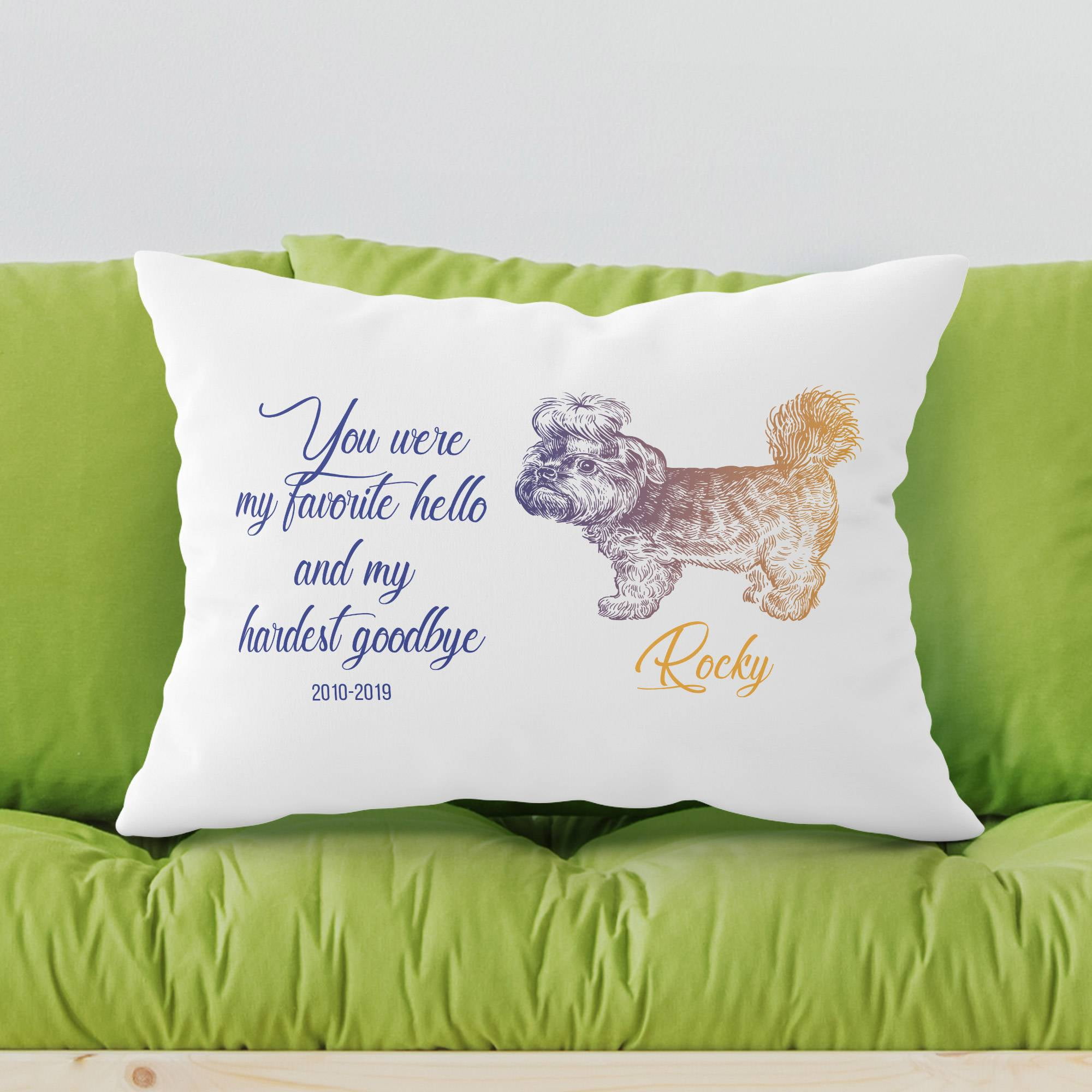 My Favorite Hello And Hardest Goodbye - Personalized Pillow