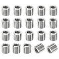 thumbnail image 1 of Unique Bargains Adaptateurs de Filetage Manchon Réducteur Écrou 20 Pcs M12x1.75 Mâle à M8x1.25 Femelle Écrou de Réparation 12mm, 1 of 7