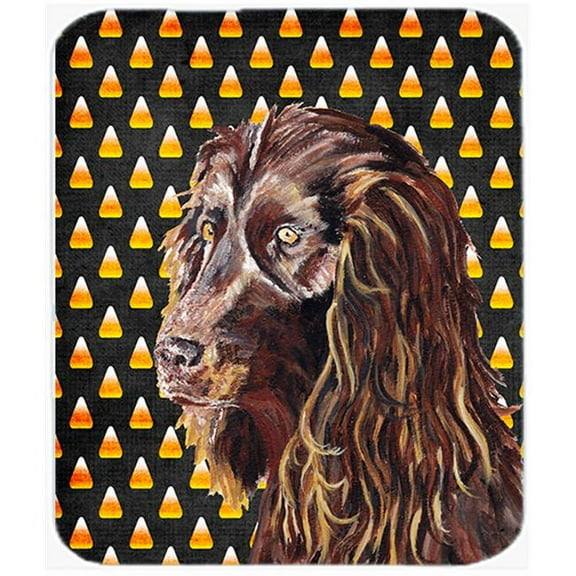 7.75 x 9.25 In. Boykin Spaniel Halloween Candy Corn Mouse Pad, Hot Pad or Trivet