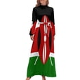 thumbnail image 1 of Kenia: Vestido largo con la bandera de Kenia Vestido largo de verano para mujer Vestidos largos para mujer, 1 of 4