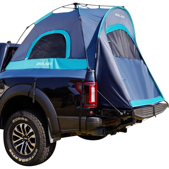 GOLABS 2-Person Truck Bed Tent for 5-6 ft Trucks, Waterproof Quick Setup Camping Tent for Outdoor, Blue