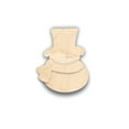 thumbnail image 1 of Unfinished Wood Snowman Craft Set Shape - Craft - up to 36" 14" / 1/8", 1 of 5
