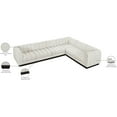 thumbnail image 2 of Meridian Furniture Quinn 133" 6-Piece Fabric Modular Sectional in Cream, 2 of 15