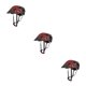 thumbnail image 3 of Toystoory Cascos de bicicleta ligeros y transpirables para PC para una mayor comodidad Cascos de ciclismo Casco de bicicleta Negro rojo tamaño Type1 NO1, 3 of 6