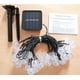 thumbnail image 5 of Cadena de luces solares, luces de hadas, 50 bolas de cristal LED, IP65 a prueba de agua, conector USB adicional, 8 modos de iluminación, decorativas para interiores y exteriores, hogar, jardín, fiesta, 5 of 5