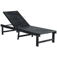thumbnail image 3 of SAFAVIEH Inglewood Outdoor Chaise Lounge Chair, Dark Slate Grey/Beige, 3 of 6