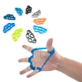 thumbnail image 4 of Hearth & Gear Silicone Finger Trainer & Hand Strengthener Five Finger Pull Rings Soft Material Beginners Yoga Set Cork Yoga Yoga Props Yoga Bricks And Belt Stretching Strap Booster Strap Men Beginner, 4 of 7