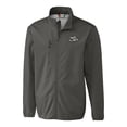 thumbnail image 2 of Men's Cutter & Buck Steel Omaha Storm Chasers Clique Trail Eco Stretch Softshell Full-Zip Jacket, 2 of 3