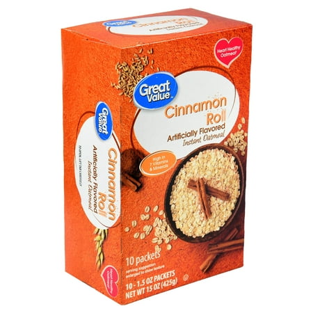 UPC 078742132693 - Great Valueâ ¢ Cinnamon Roll Instant Oatmeal 10 ct