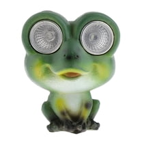 ACDANC Statue Resin Animal Figurine with Solar Powered LED Lights Eyes for Yard,Patio,Lawn Garden Outdoor and Indoor