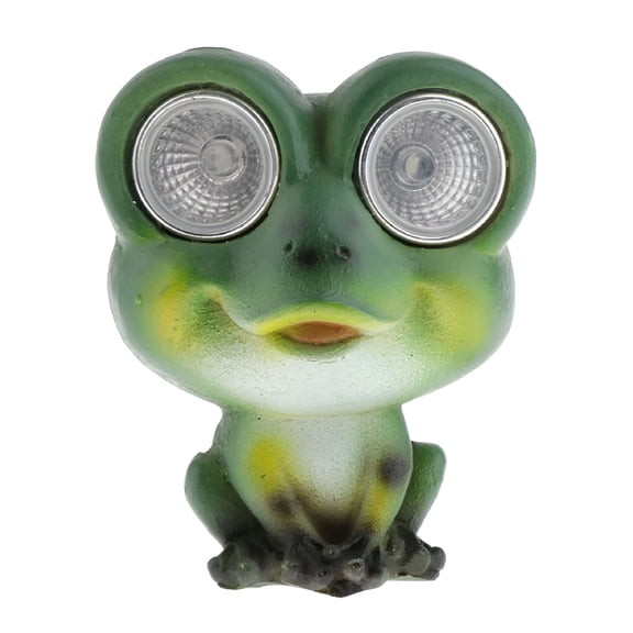 ACDANC Statue Resin Animal Figurine with Solar Powered LED Lights Eyes for Yard,Patio,Lawn Garden Outdoor and Indoor