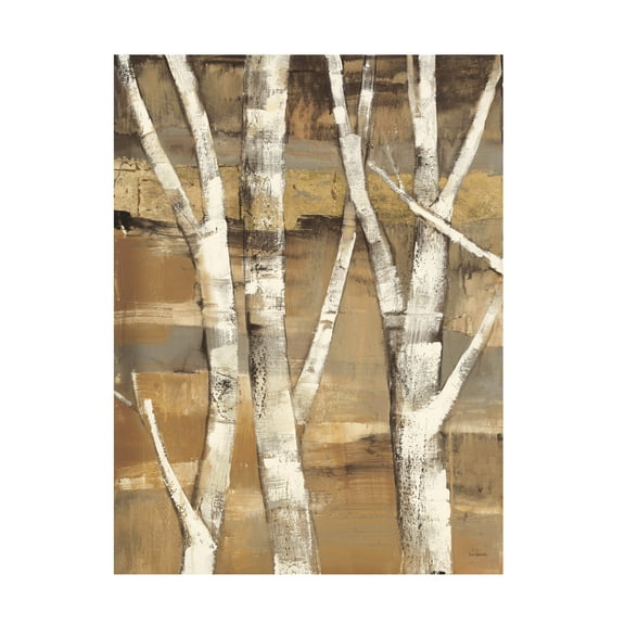 Trademark Fine Art 'Wandering Through The Birches I' Canvas Art by Albena Hristova