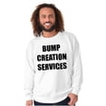 thumbnail image 3 of Dad Bump Creation Baby Announcement Men's Crewneck Sweatshirt Brisco Brands M, 3 of 6