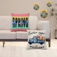 thumbnail image 4 of Easter Throw Pillow Covers 18x18 Set of 4,Easter Egg Truck Pillow Covers Spring Easter Rabbit Bunny Eggs Hunt Cushion Covers for Couch Sofa Home Outdoor Decorative 18inches, 4 of 6