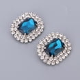 thumbnail image 1 of Women Rhinestones Decorative Wedding Party Shoe Accessories Decorative Shoe Jewelry , Blue, 4.5x3.5cm, 1 of 7
