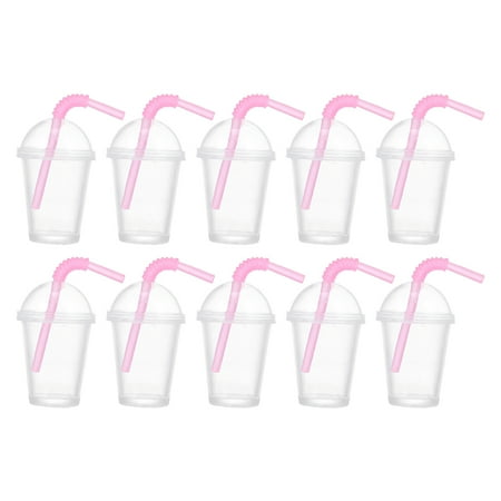 

HOMEMAXS 10Pcs Mini Milk Tea Cup Modeling Statue for Mini House Lovely Milk Tea Cup Adornment Decor