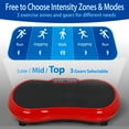 thumbnail image 3 of HomGarden Vibration Plate Exercise Machine, Full Body Workout Home Platform W/Bluetooth Red, 3 of 11