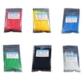 thumbnail image 4 of Naiovety Paquete de 100 bridas de nailon para cables, reutilizables, autoblocantes, resistentes, color sólido, industriales, para oficina Almacenamiento y organización del hogar Rojo, 4 of 6