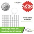 thumbnail image 5 of Royal Green Metallic Stickers Color Code Label Dots for Labeling, Decoration and Seals for Envelopes 3/4 inch in Silver, 4000 Pack, 5 of 6