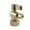 Brass, variant on Kingston Brass KF5814SN 5/8" OD Comp x 1/4" OD Comp Angle Stop Valve, Brushed Nickel