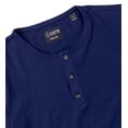 thumbnail image 2 of Cuts Clothing Men's Curve Hem Henley 4 Way Stretch Tee T-Shirt (Small, Pacific Blue), 2 of 3