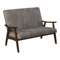 thumbnail image 2 of Furniture of America Kikee Loveseat, Brown, 2 of 6