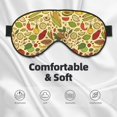 thumbnail image 5 of Uemuo Fruits And Vegetables Pattern Sleep Eye Mask - Light Blocking Sleep Mask Blocking Out Light Perfectly, Soft and Comfortable Night Eye Mask, Eye Blinder, 5 of 7