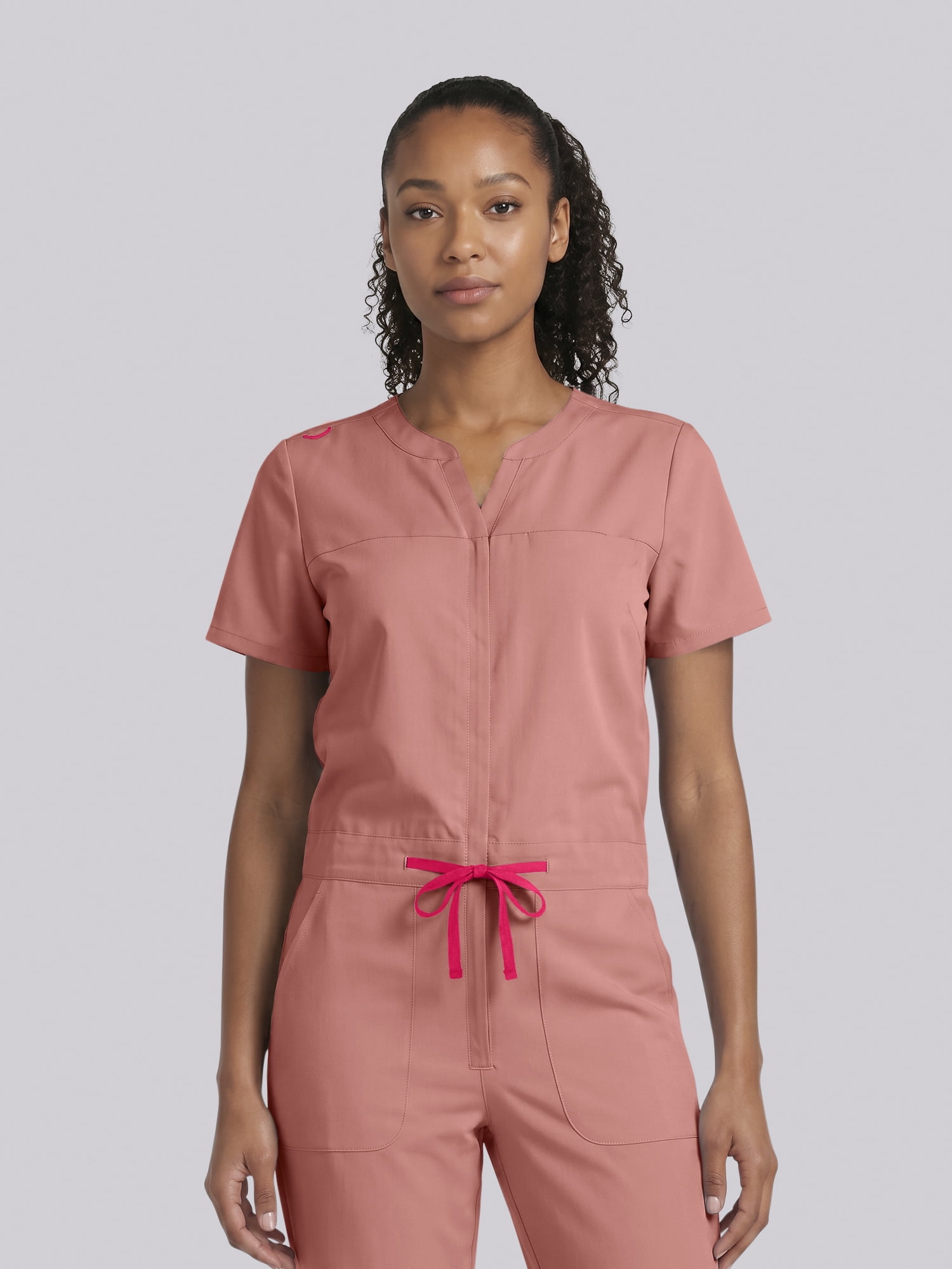 Scrubstar Ultimate Women’s Antimicrobial Drawstring Straight Leg Scrub Jumpsuit, Sizes XS–2XL