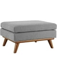 thumbnail image 6 of Modway Engage 2-Piece Fabric and Rubberwood Armchair and Ottoman - Gray, 6 of 6