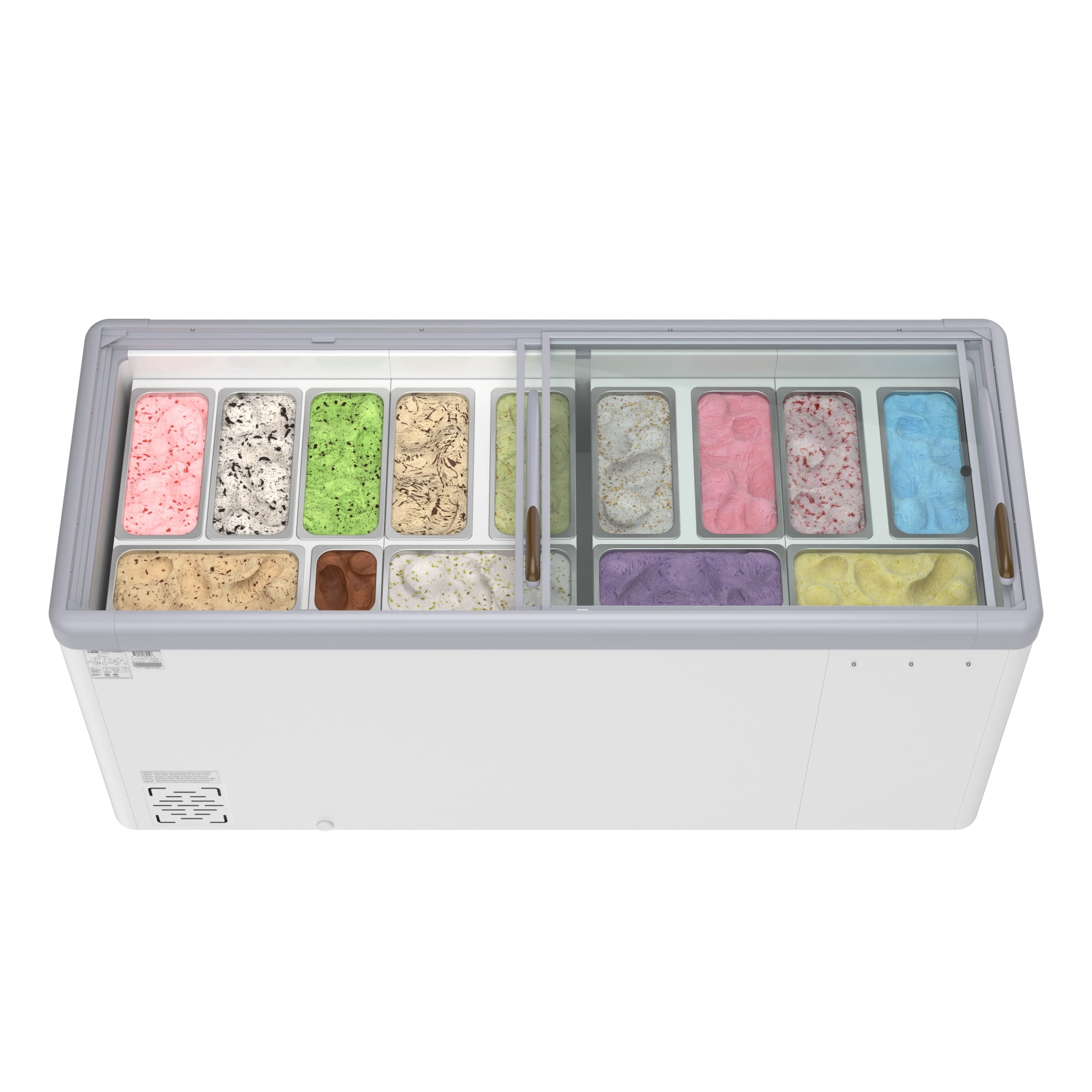 70 in. Gelato Dipping Cabinet Display Freezer with Sliding Glass Door, 20 cu. ft. KM-GDC-71SD