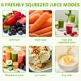 thumbnail image 3 of Cold Press Juicer | 6.1" Extra Wide Chute, High Juice Yield, Suitable for Whole Fruits & Vegetables, Quiet Operation, Easy to Clean, BPA‑Free, Grey, 3 of 7