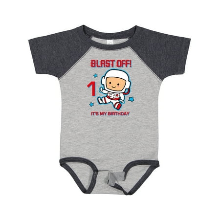 

Inktastic Blast off 1st Birthday Gift Baby Boy Bodysuit