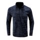 thumbnail image 3 of Txlixc Pullover de hombre, chaqueta de manga larga con cuello de color de contraste, cremallera Txlixc  moda, 3 of 6