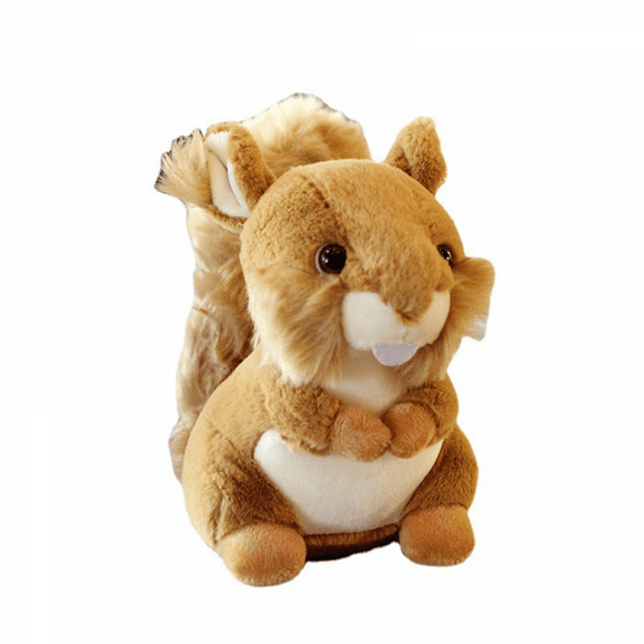 Soft toy squirrel 20cm, soft toy squirrel animal, very soft and cute plush animal toy, the best companion gift.