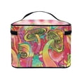thumbnail image 4 of HELLHERO Portable Traveling Durable Portable Make Up Toiletry Organizer Wide Open Portable Pouch Portable Cosmetic Bags Psychedelic Mushrooms, 4 of 6
