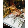 thumbnail image 2 of Christmas Placemats Set of 6 Pine Tree Branch Christmas Placemats for Dining Table Pine Cones Plant Leaf Table Mat Winter Holiday Home Party Kitchen Table Decorations, 2 of 6
