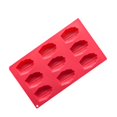 thumbnail image 4 of Cateissary Molde antiadherente para hornear pasteles de silicona de 9 cavidades, postre, Fondant, pudín, Mousse, agujeros, herramientas, Type2 NO2, 4 of 6