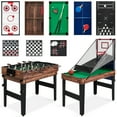 thumbnail image 3 of Best Choice Products 13-in-1 Combo Game Table Set w/ Ping Pong, Foosball, Basketball, Hockey, Archery - Walnut, 3 of 11