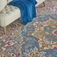 thumbnail image 6 of Nourison Passion Persian Teal Multicolor 6'7" x 9'6" Area Rug, (7x10), 6 of 8