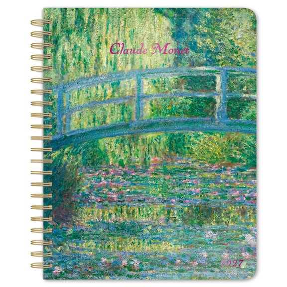 Claude Monet | 2027 6x7.75" Desk Planner | Foil Stamped Cover