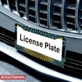 thumbnail image 4 of 1Pack License Plate Frames with Optical Illusion Pattern Includes Screws & Caps Full Accessories Included Size 6.3x12.2inch(16x31cm), 4 of 8