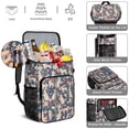 thumbnail image 5 of Travel Cooler Bag - Golden Retriever and Floral Camping Beer Cooler Backpack with Bottle Opener- Waterproof Insulated Picnic Backpacks - Cooler Bag for Beach, 5 of 6