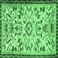 thumbnail image 1 of Ahgly Company Indoor Square Animal Emerald Green Traditional Area Rugs, 3' Square, 1 of 4