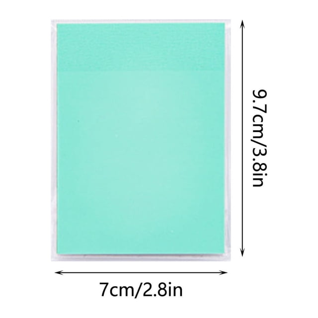 Transparent Sticky Notes, Clear Sticky Notes 50 Sheets Self-Adhesive Pet Memo Pads for Notebooks School Office Students Reusable
